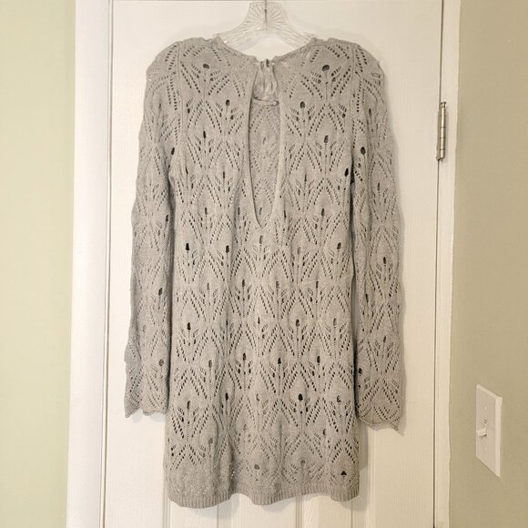 Grace & Lace Pointelle Knit Sweater 2 Way - Picture 2 of 5